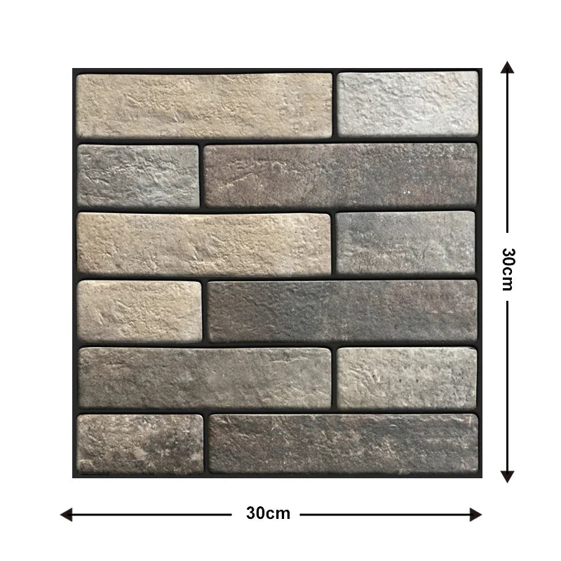 10 Pcs Self Adhesive Tile Wall Sticker Home Decor 3d Pvc Sticker Covers For Kitchen Cupboard Bathroom Waterproof Wallpaper