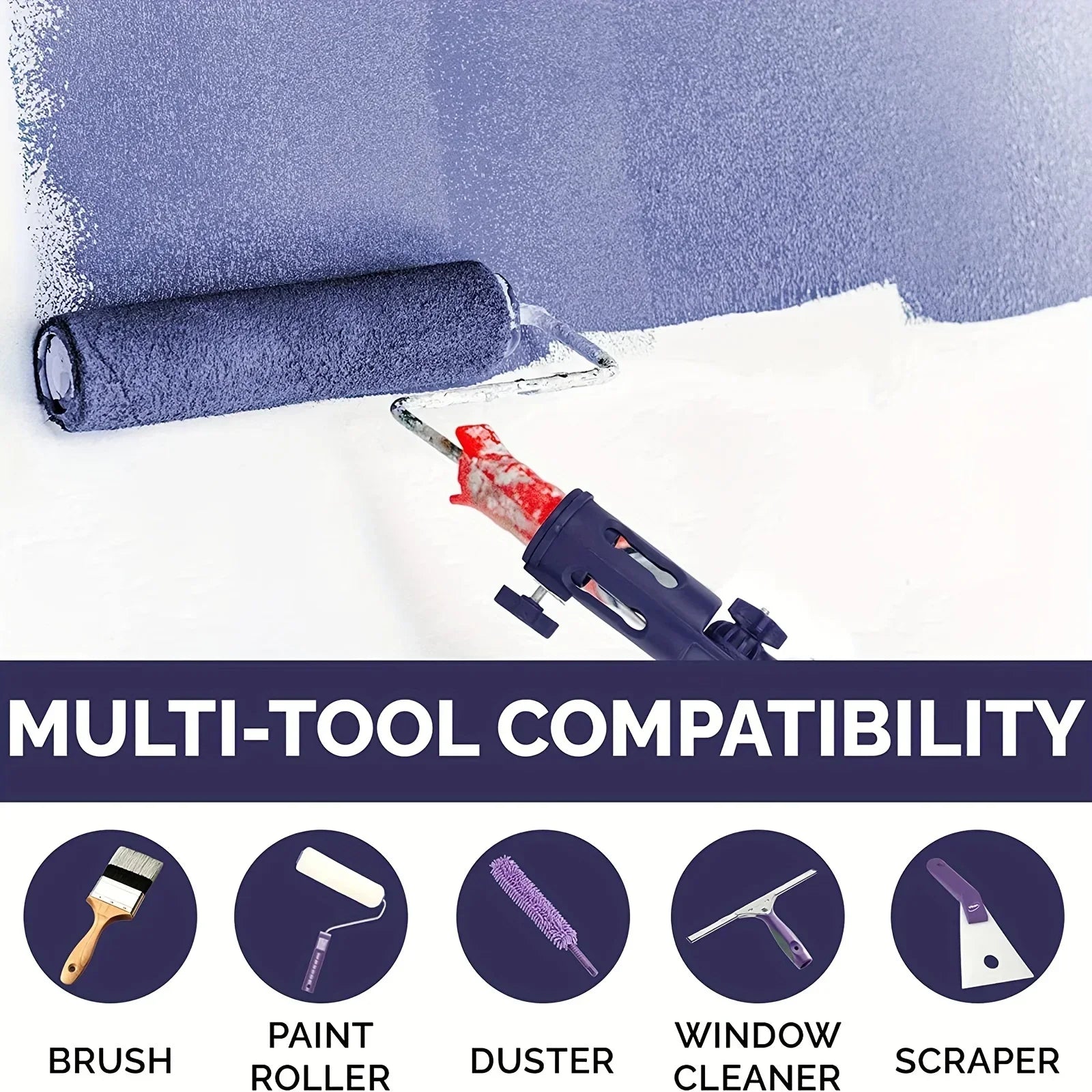 ZEXEF 1pc DIY Tool for Walls High Multi-angle Edge and Corner Paint Brush Anti-drip Extender Edger Ceilings Roller Trim Painting