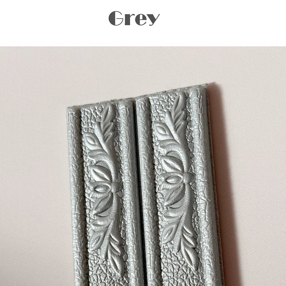 Self adhesive peeled off Wallpaper 3D Carving ceiling decorative strip wall skirting line home decoration wall sticker