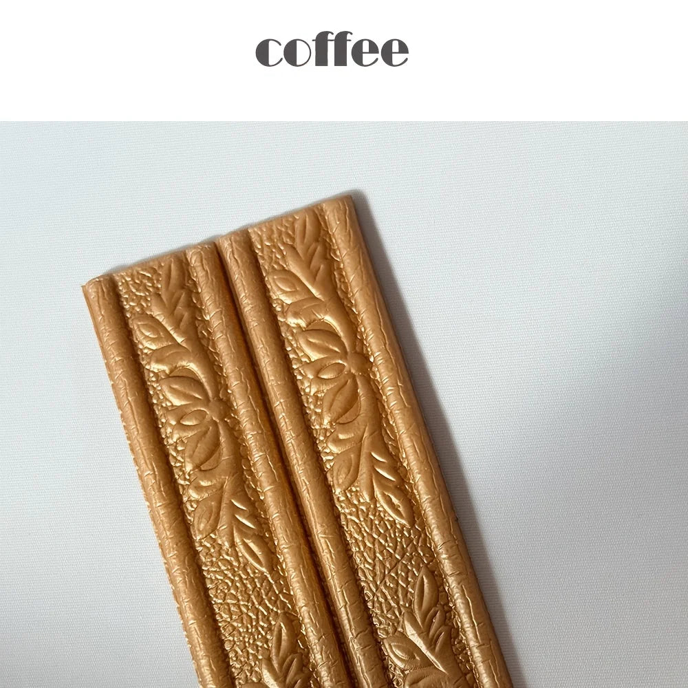 Self adhesive peeled off Wallpaper 3D Carving ceiling decorative strip wall skirting line home decoration wall sticker