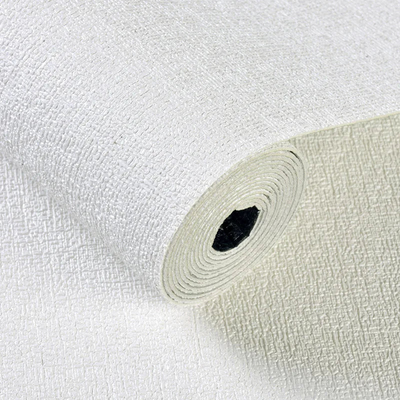 50cmX2.8M/10m Linen 3D Foam Self-adhesive Solid Color PVC Thickened Waterproof Background Wall Renovation Wallpaper Wall Sticker
