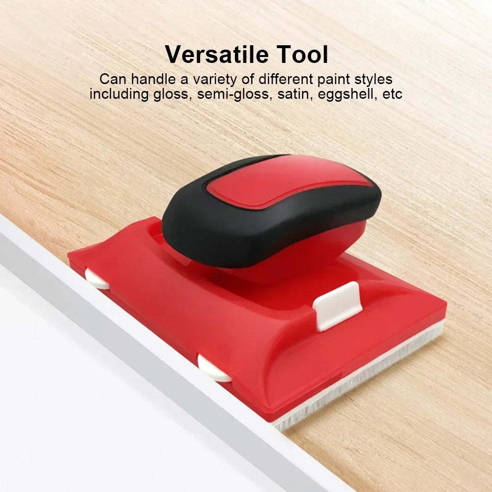 Red Paint Edger Cutting in Home Interior Plastic Wall with Pad Nylon Bristles Edge Painting Corner and Edges Cutting Paint Edger